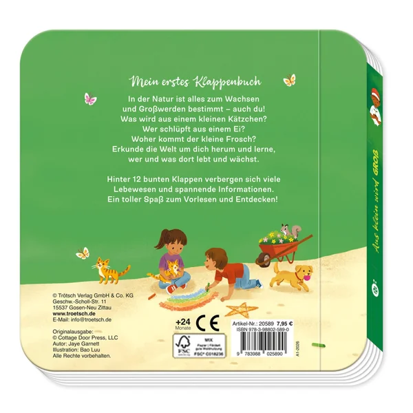 Trötsch Verlag - Books - Aus klein wird groß Lift-the-Flap Book - 3+ - Nature Discovery