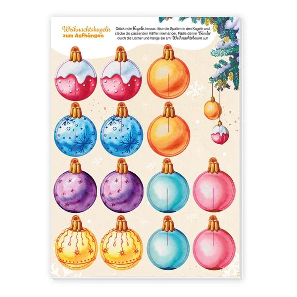 Trötsch Verlag - Books - Mein Weihnachts-Bastelblock - Creative Play - 4 Years - Christmas Gift