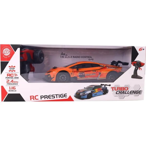 TURBO CHALLENGE - LAMBORGHINI GT3 RACING - VOITURE TELECOMMANDEE - ORANGE - 1:16