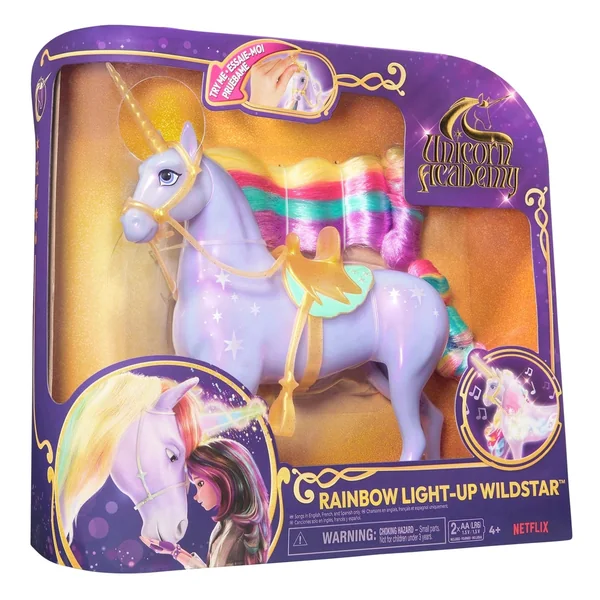 Unicorn Academy Rainbow Light-up Wildstar Unicorn Figure