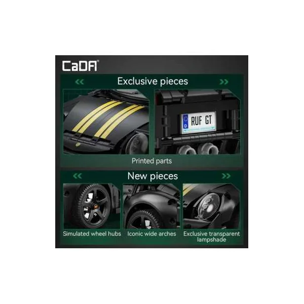 Voiture RUF GT CaDA | 1515 Briques de Construction | Dès 8 ans