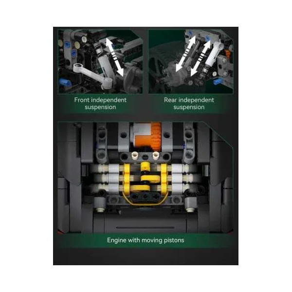 Voiture RUF GT CaDA | 1515 Briques de Construction | Dès 8 ans