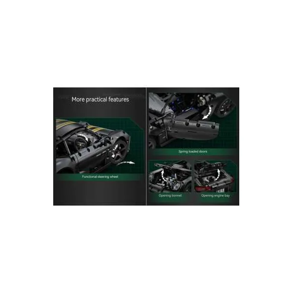 Voiture RUF GT CaDA | 1515 Briques de Construction | Dès 8 ans