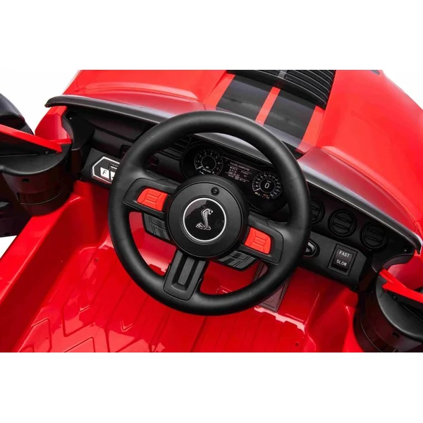 Voiture électrique Ford Shelby Mustang GT 500 Cobra, rouge, télécommande 2,4 GHz